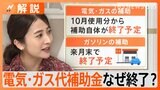 電気・ガス代補助金は順次終了? 来月以降~物価高がより深刻に【Nスタ解説】|TBS NEWS DIG