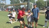 7人制ラグビーの魅力を体験 プロ選手によるスポーツ教室に別府市の小中学生約40人が参加 大分 | 大分のニュース|OBS NEWS|大分放送