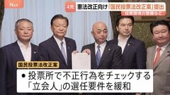 自民・維新・国民民主・参政の4党が投票環境の整備を盛り込んだ国民投票法の改正案を提出　中道が主張のCMなどの規制は盛り込まれず| TBS CROSS DIG with Bloomberg