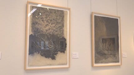 写真現像技術を用いた作品も 馬場章さんの銅版画展 山梨・韮崎大村