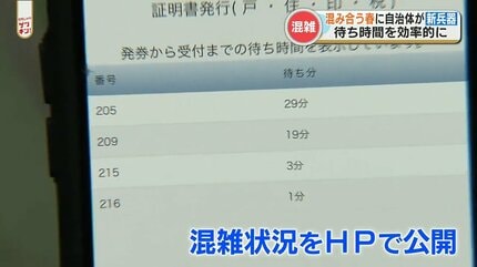 ライブ配信で確認も】混み合う春先の役所 窓口混雑解消への取り組み