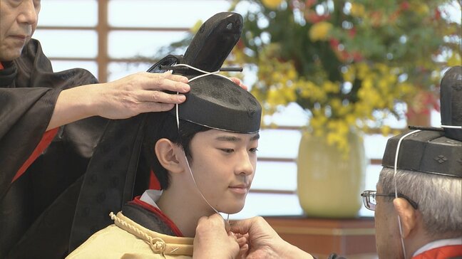 【速報】悠仁さま成年式「加冠の儀」行われる 父・秋篠宮さま以来40年ぶり 静寂の中で和ばさみの音だけが響き…|TBS NEWS DIG