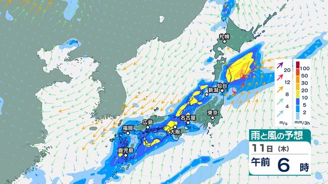 【大雨情報】東海地方は12日夜遅くにかけて大気の状態が非常に不安定に 激しい雨の降る所がある見込み 岐阜県も警報級の大雨となる可能性【雨と風のシミュレーション】|TBS NEWS DIG