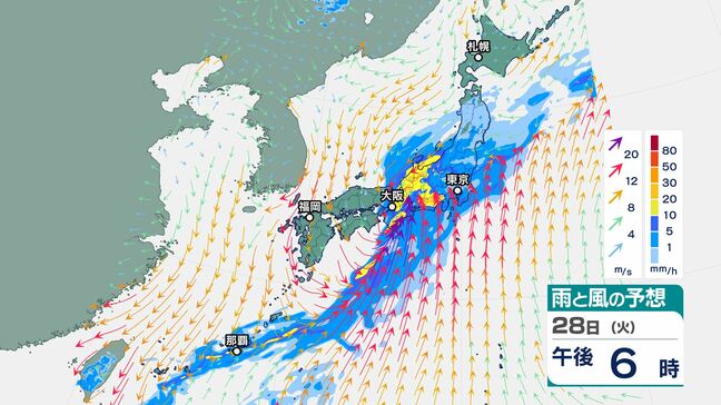 「台風1号」発達しながら東北東へ…気象庁の進路予想は？　西日本・東日本は29日にかけ「大雨」　宮崎県と鹿児島県には線状降水帯予測情報　24時間雨量「近畿250ミリ・関東甲信180ミリ」予想も|TBS NEWS DIG