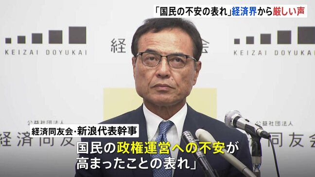 経済界から「国民の不安の表れ」と厳しい声　与党の過半数割れ受けて|TBS NEWS DIG