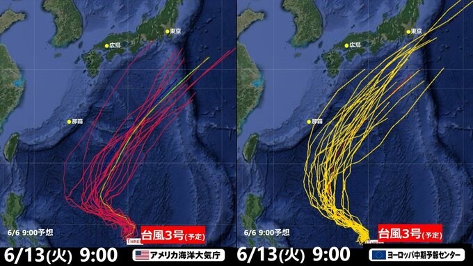 【台風情報】台風３号発生　来週 日本列島接近の可能性は　米軍･海外 予想進路も|TBS NEWS DIG