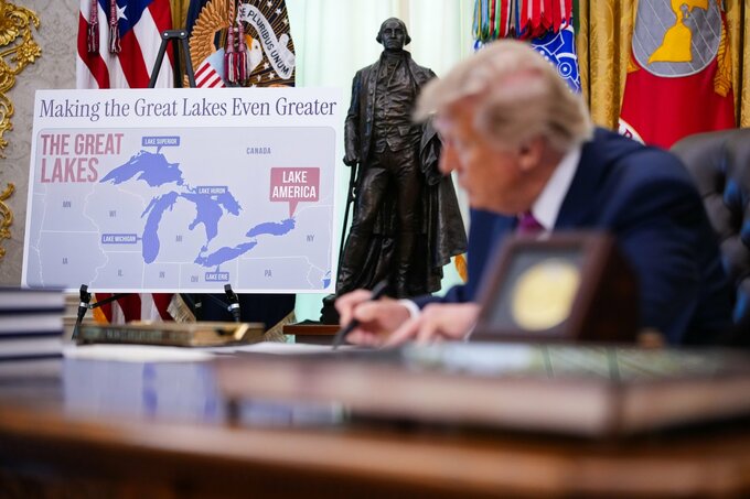 トランプ米大統領、オンタリオ湖をアメリカ湖に改称する措置に署名