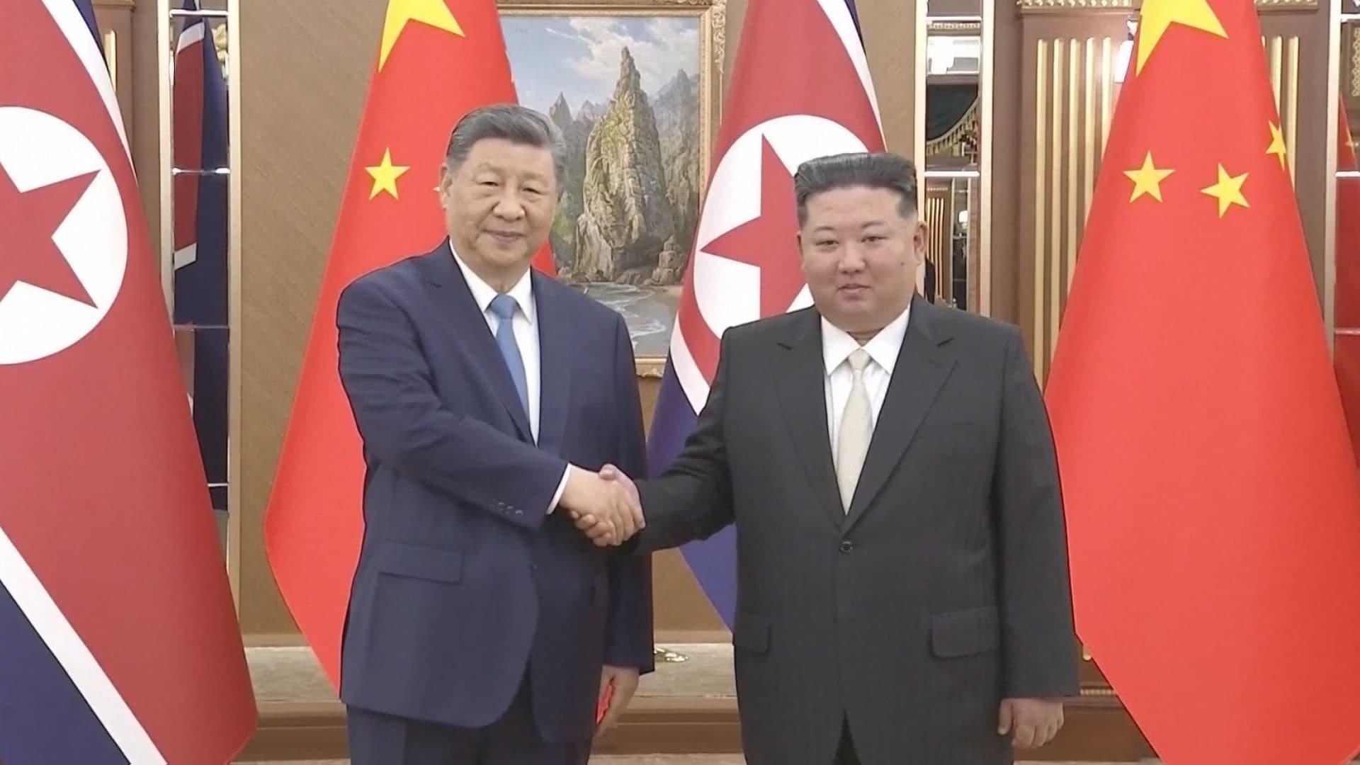 速報】習近平国家主席 2日間の北朝鮮訪問終える 金正恩総書記と昼食会