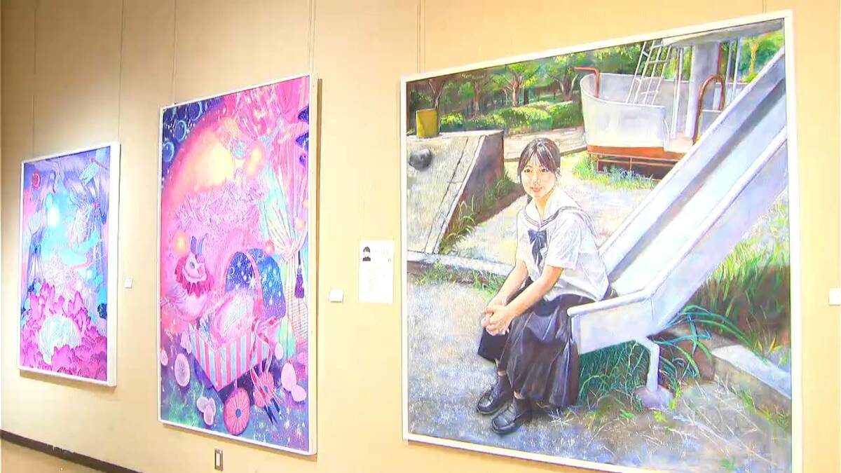 多様な表現を楽しんで」鹿児島二紀展 油絵など22人それぞれの価値観