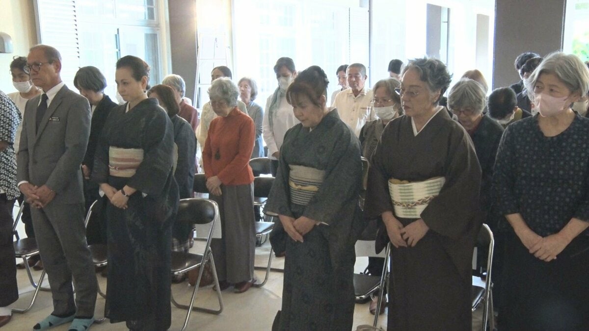 伝統の宮古上布を初めて織った「稲石刀自」の功績をたたえる「稲石祭」