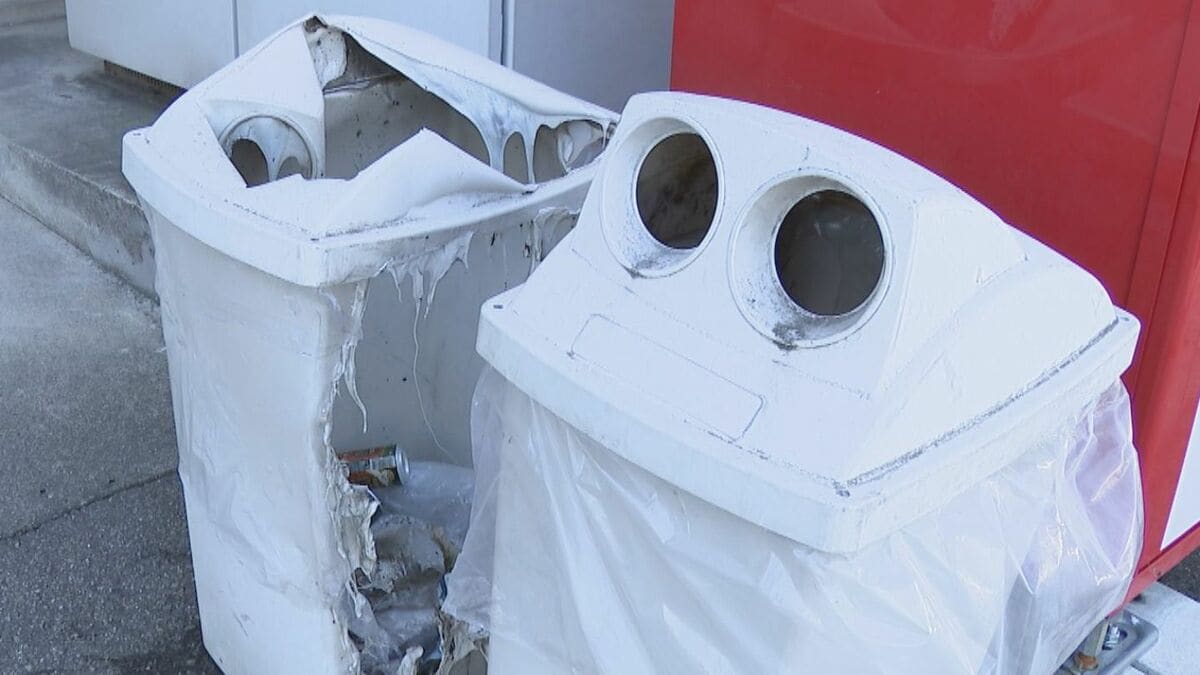 名古屋市内で不審火相次ぐ 住宅玄関の郵便ポストと100メートル程離れた会社に置いてあった自販機のごみ箱が焼ける ポストには火のついたタオル