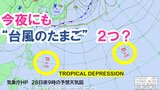 【台風のたまご】今夜にも…日本のはるか南海上で”ダブル”熱帯低気圧が発生する予想　気象庁の予想天気図　今後の影響・進路は〈各地の週間天気〉|TBS NEWS DIG
