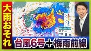 【台風6号】6月の台風は珍しいが…湿った空気が梅雨前線を活発化⇒大雨になりやすい？3年前の“似た進路の台風”と比較　2日夜 〜3日午前に関西最接近おそれ…今知っておきたい「新たな防災気象情報」【気象予報士解説】　|　MBSニュース | 関西の最新ニュースを分かりやすく。