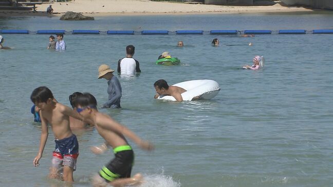 3連休最終日海にぎわう　沖縄本島地方には熱中症警戒アラート|TBS NEWS DIG