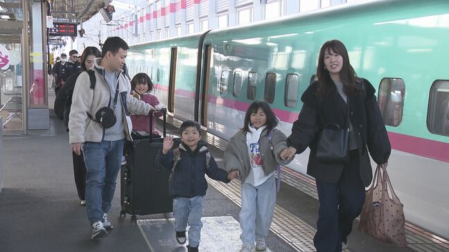 「家族でゆっくり過ごしたい」帰省ラッシュ始まる　東北新幹線下りで混雑　福島|TBS NEWS DIG