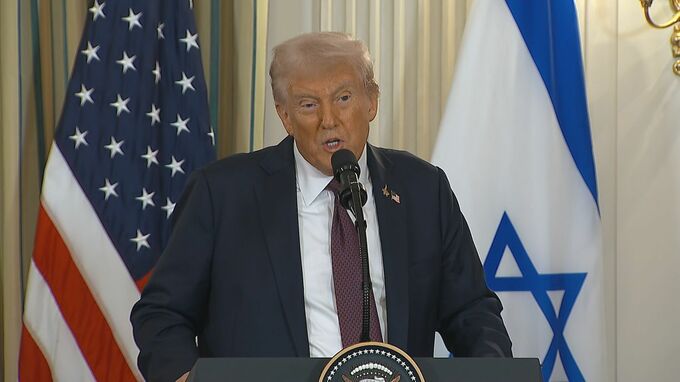アメリカ政府　ガザでの戦闘終結や戦後統治に関する20項目の包括的計画を発表