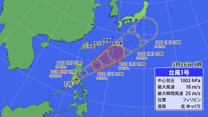 台風1号が発生　沖縄への影響は28日、29日ごろか　|　沖縄のニュース｜RBC 琉球放送