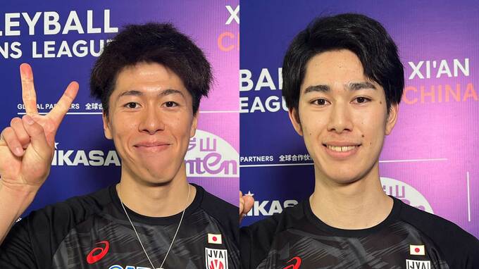 バレー男子日本代表、初戦の中国戦へ　主将代理の富田将馬「何事もスタートが大事」甲斐優斗「欲しい1点を取りきる」|TBS NEWS DIG