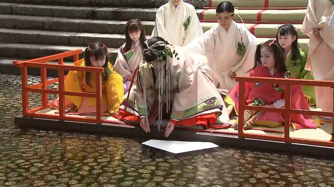 京都三大祭のひとつ「葵祭」　下鴨神社でが身を清める「御禊の儀」が行われる　京都・左京区|TBS NEWS DIG