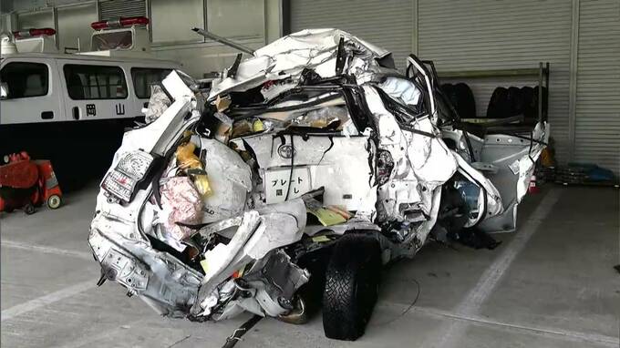 【中国道】車両の原型をとどめないほど大破　死亡事故　大型トレーラーが乗用車に追突　下りが約3時間通行止め　【岡山】　|　岡山・香川のニュース | 天気 | RSK山陽放送