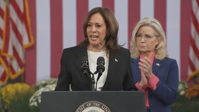 共和党内の“反トランプ”代表格 チェイニー元議員がハリス氏の選挙集会で“打倒トランプ”訴え|TBS NEWS DIG