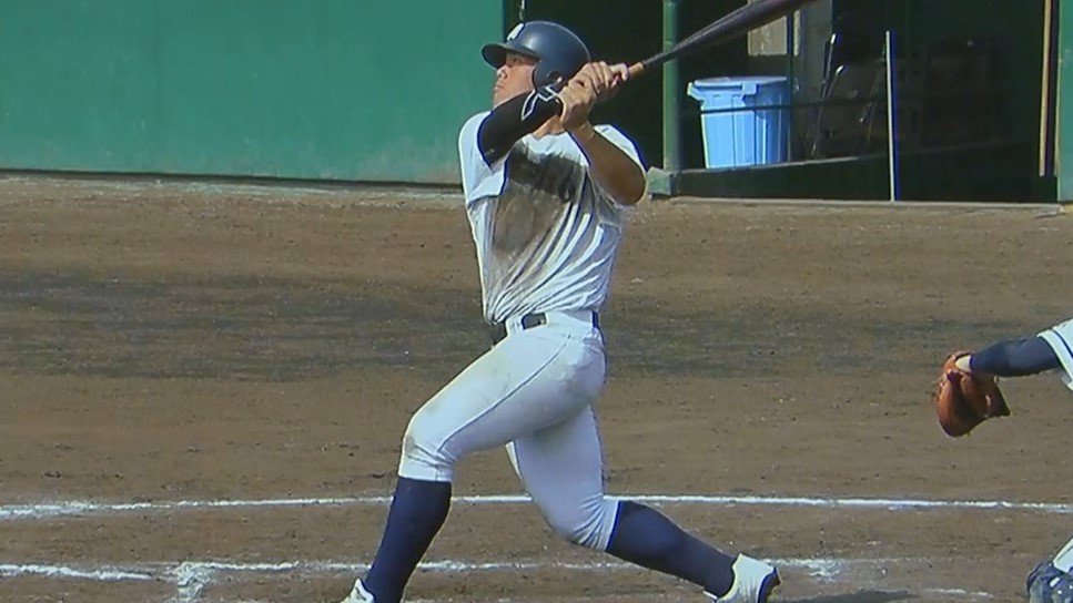 センバツ高校野球 大分商業の大型スラッガー羽田野颯未、練習