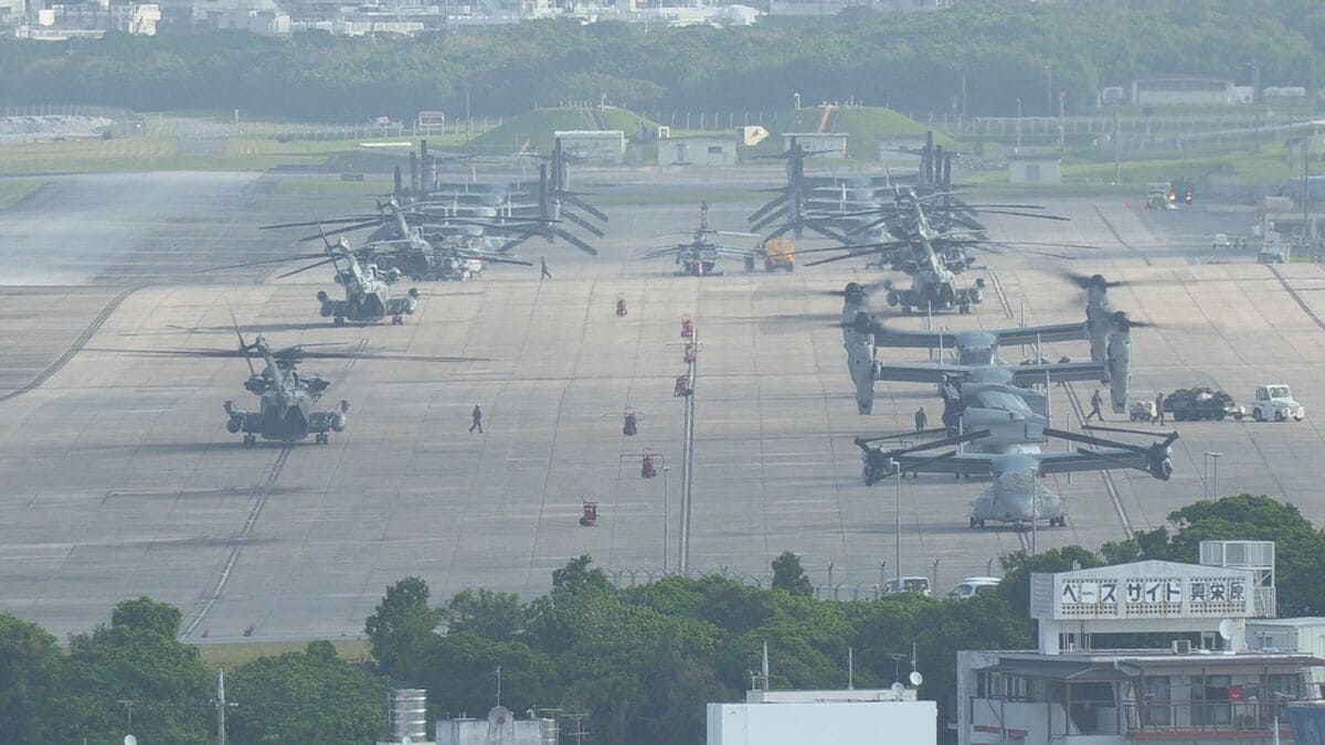 裁判官らが米軍普天間基地の騒音を確認　「第三次普天間基地爆音訴訟」で現地視察