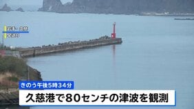 岩手・久慈市で80センチの津波観測　陸前高田市では高台へ避難する人々の姿も　青森県で最大震度5強|TBS NEWS DIG
