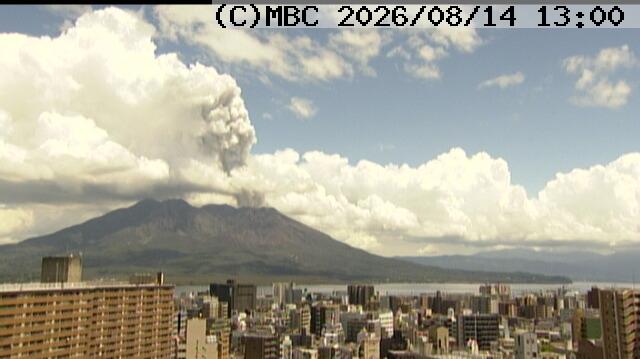 桜島で噴火、噴煙高さ1400m　鹿児島市吉野、姶良市加治木方向に降灰予報【きょう・あすの降灰予報】|TBS NEWS DIG