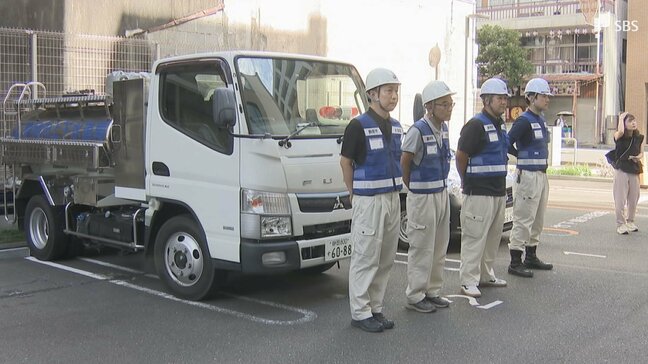 熊本地震で断水が続く宇城市へ給水車派遣 15日から活動「1日も早く日常生活取り戻せるように」=静岡市|TBS NEWS DIG
