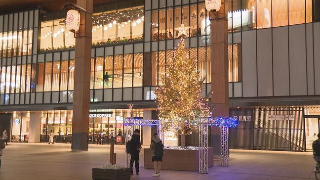 長野市街地もイルミネーション輝く　駅前にはクリスマスツリーが登場|TBS NEWS DIG