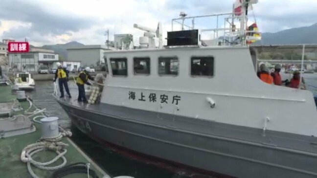 大規模停電による離島の通信途絶想定 海上保安部とNTT西、四国電力が合同で資機材の搬送手順確認【愛媛・宇和島】|TBS NEWS DIG