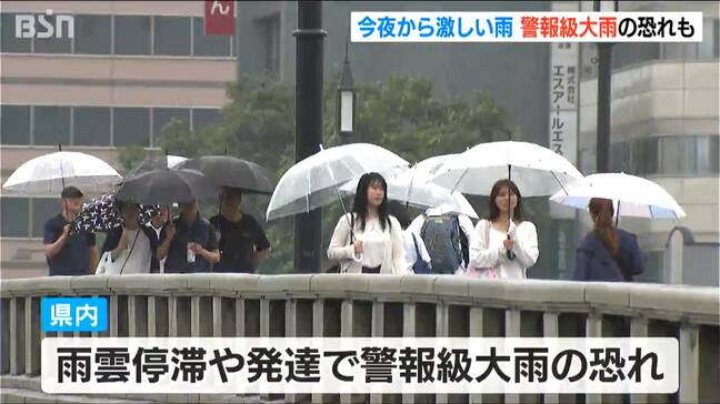 14日夜から“激しい雨” 24時間に最大100ミリの降水予想も 土砂災害などに注意・警戒を 新潟|TBS NEWS DIG