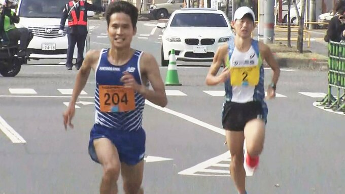 『箱根駅伝へ自信深める』 “甲佐10マイルロードレース ”  一般競技者の部は順天堂大学の「浅井皓貴選手が優勝」　熊本工業高校出身の右田綺羅選手は6位　　|　熊本のニュース｜RKK NEWS｜RKK熊本放送