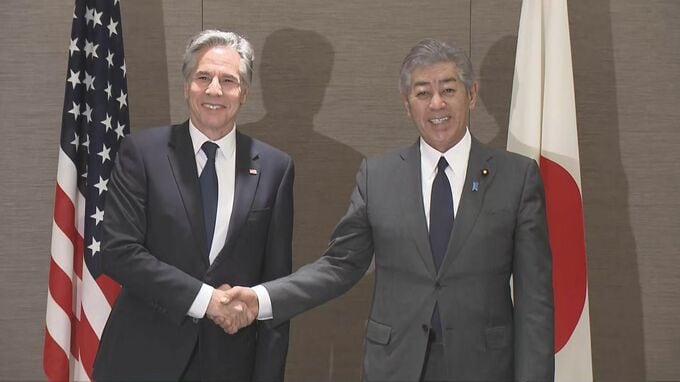 岩屋外務大臣が米ブリンケン国務長官と会談 　USスチール買収計画めぐる中止命令は「極めて残念」 懸念払しょくに向け米側に対応求める|TBS NEWS DIG