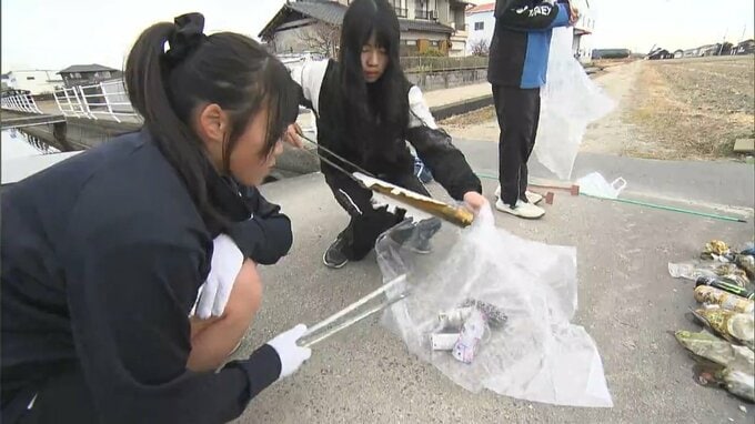 「海ごみを防げ」中学生が用水路でごみ回収　海ごみ問題の実態知って関心を【岡山】|TBS NEWS DIG