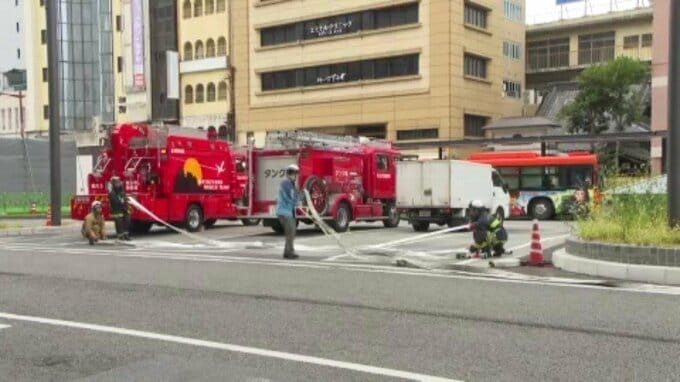 辺りは一時騒然  地下街「まつちかタウン」の地下2階にある非常用発電機から煙が・・・|TBS NEWS DIG