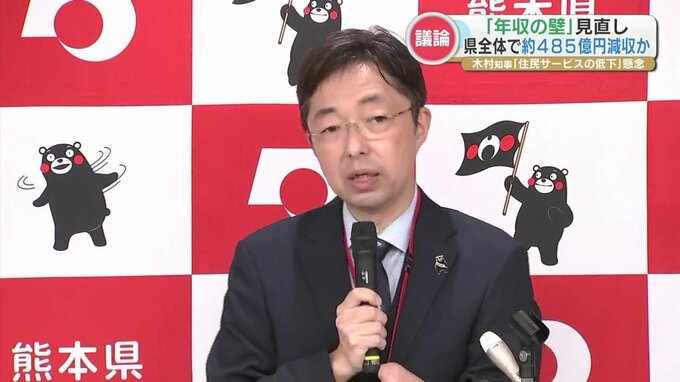 「年収の壁」変更で熊本県は約485億円の税収減と試算　木村知事は「住民サービスの低下」を懸念　|　熊本のニュース｜RKK NEWS｜RKK熊本放送