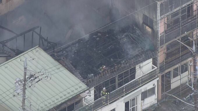｢解体中の建物が燃えている｣と通報 3階建ての建物で火事 けが人や逃げ遅れなどなし 岐阜市|TBS NEWS DIG