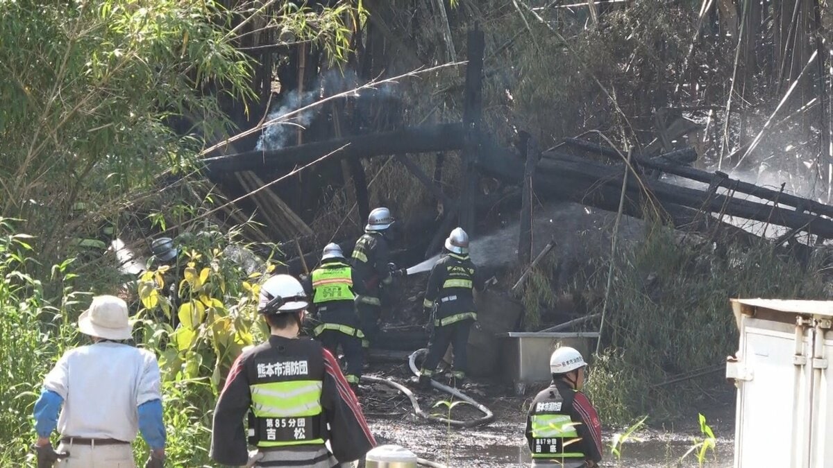 枯れ草の焼却で燃え広がり 熊本市北区植木町で3件相次ぐ | 熊本の