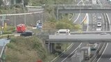 中央道上り線 上野原IC付近で事故 工事車両にトラック衝突 2人が救急搬送 |TBS NEWS DIG