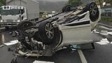東名、新東名で車の横転事故相次ぐ 一時通行規制も 大雨の影響か 降雨時の運転に注意呼びかけ=静岡県警|TBS NEWS DIG