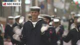 佐世保市で自衛隊パレード　２年連続で銃携帯せず行進|TBS NEWS DIG