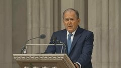 チェイニー元副大統領の葬儀　ブッシュ元大統領らがお別れの言葉を述べるもトランプ大統領は招待されず| TBS CROSS DIG with Bloomberg