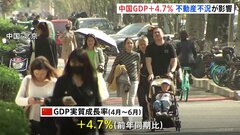中国 今年４～6月GDP＋4.7%　1月～3月5.3%から減速　共産党の重要会議「3中総会」始まる| TBS CROSS DIG with Bloomberg
