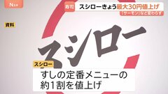 スシロー1年ぶりの値上げ「厳選まぐろ赤身」1皿150円に 対象は定番メニューの約1割 「サーモン」「えび」などは据え置き| TBS CROSS DIG with Bloomberg
