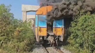 タイ東北部でクレーンが列車に直撃　少なくとも32人が死亡　首相も現場を視察| TBS CROSS DIG with Bloomberg