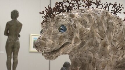 白備前」の木村玉舟さんと画家の守本智美さんが初めての二人展 備前市