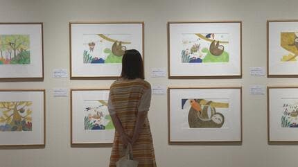 人気絵本作家・齋藤槙さん作品展 代表作「ぺんぎんたいそう」など約100