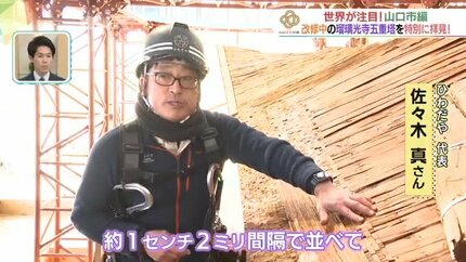 世界が注目する山口市「令和の大改修」進む国宝瑠璃光寺五重塔で“今